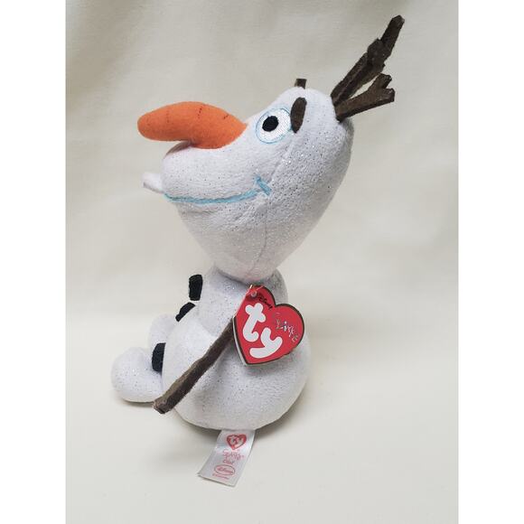 Disney TY Sparkle Olaf The Beanie Babies Collection Disney Frozen - Picture 3 of 9